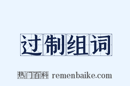 过制组词是什么意思的图片